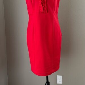 Elegant Red Sleeveless Dress